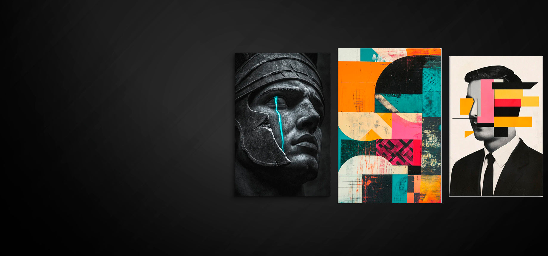 Abstract canvas wall art