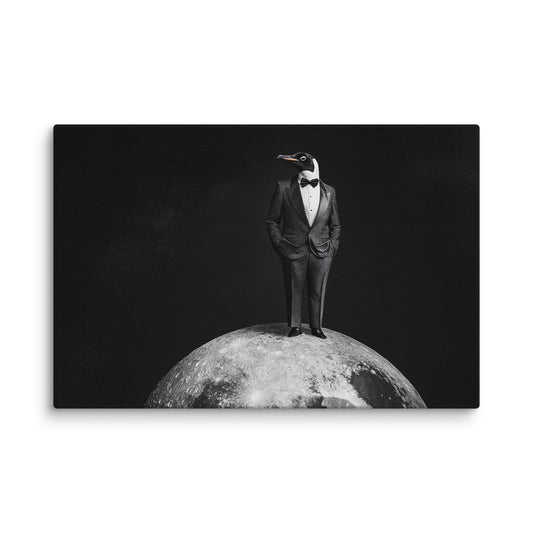 Lunar Penguin 12″×18″