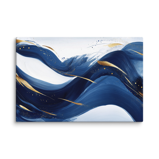 Azure Waves 12″×18″