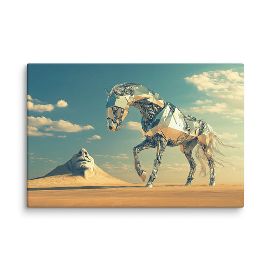 Metallic Steed 12″×18″