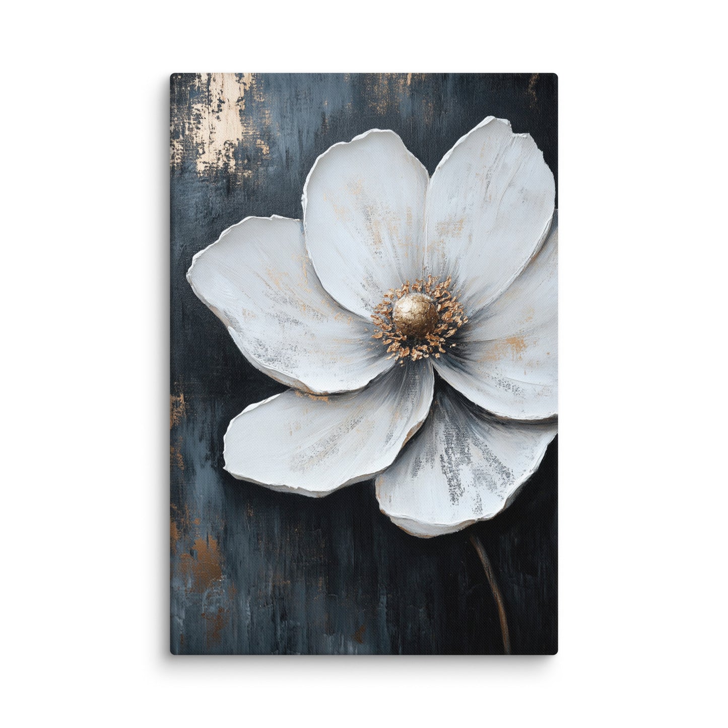 Silver Bloom 32″×48″