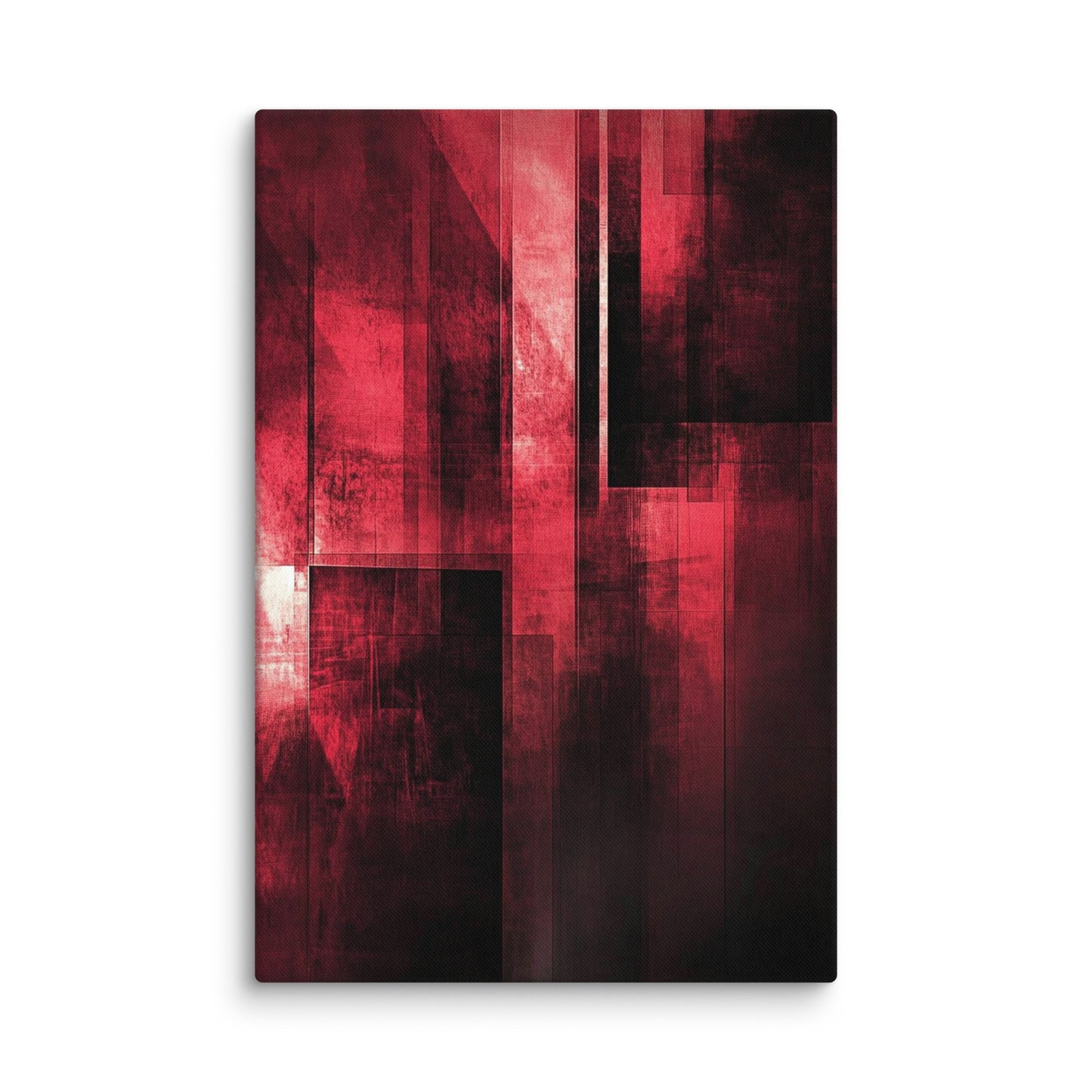 Crimson Geometries 32″×48″