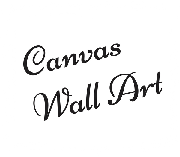 Text 'Canvas Wall Art' in black on a white background