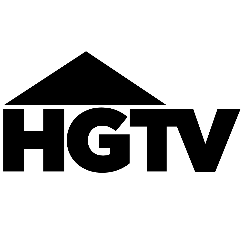 Black HGTV logo on a white background