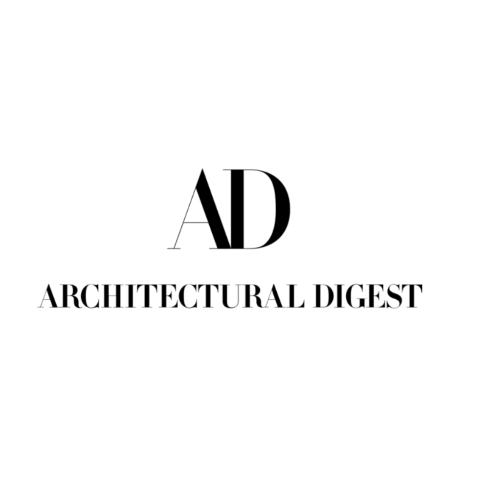Architectural Digest logo with 'AD' on a white background