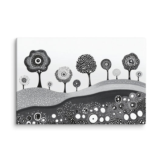 Whimsical Grove - Canvas Wall Art | Abstract, Colorful & Surreal Prints