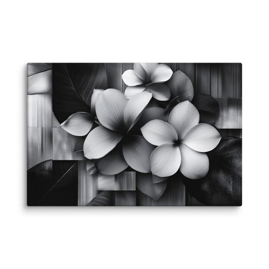 Monochrome Petalscape 12″×18″