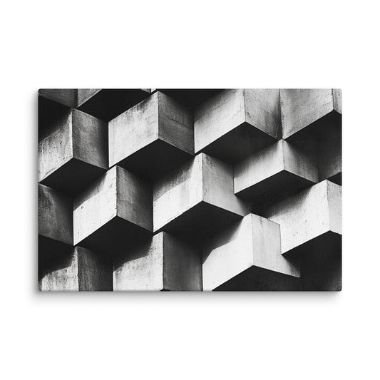 Monochrome Cube 12″×18″