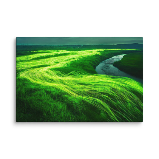 Whispering Meadows - Canvas Wall Art | Abstract, Colorful & Surreal Prints
