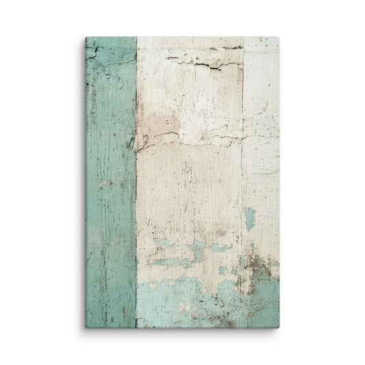 Weathered Serenity - Canvas Wall Art | Abstract, Colorful & Surreal Prints