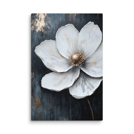 Silver Bloom 12″×18″