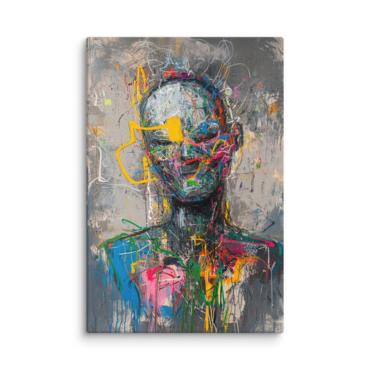 Neon Veil 12″×18″