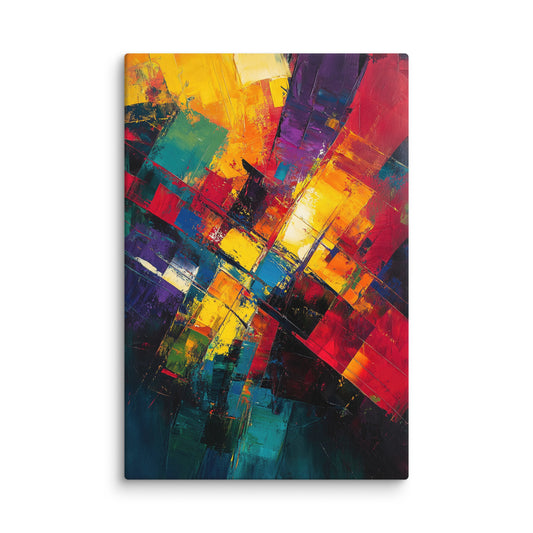 Neon Grid 12″×18″