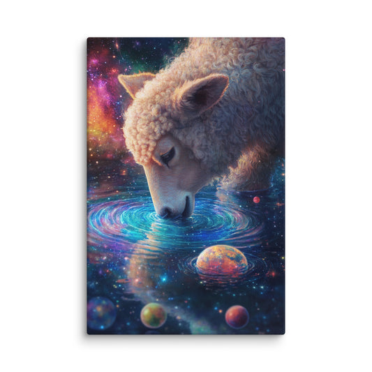 Cosmic Wool dreamy nature and space canvas wall art 12″×18″