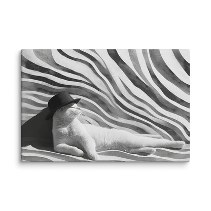Zen Feline - Canvas Wall Art