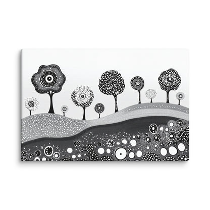 Whimsical Grove - Canvas Wall Art | Abstract, Colorful & Surreal Prints