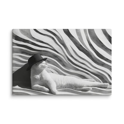 Zen Feline - Canvas Wall Art