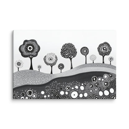 Whimsical Grove - Canvas Wall Art | Abstract, Colorful & Surreal Prints