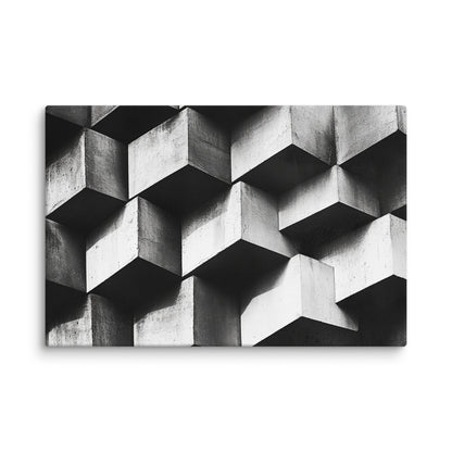Monochrome Cube 24″×36″