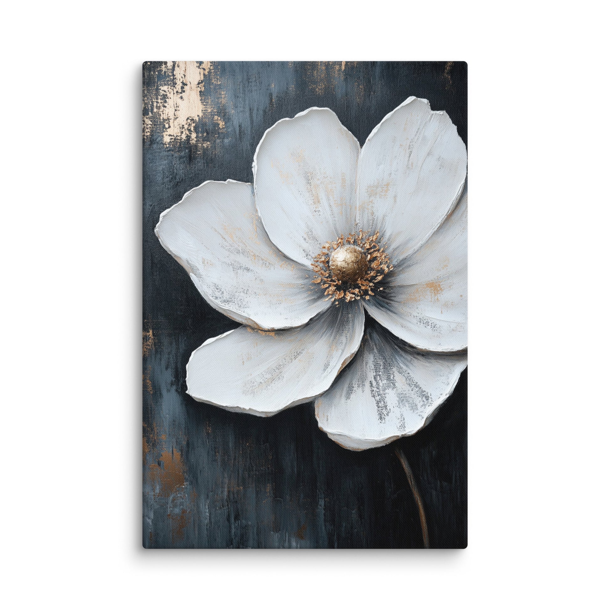 Silver Bloom 24″×36″