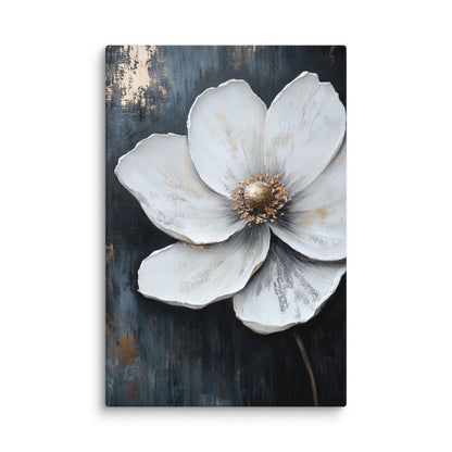 Silver Bloom 24″×36″
