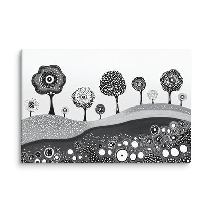 Whimsical Grove - Canvas Wall Art | Abstract, Colorful & Surreal Prints
