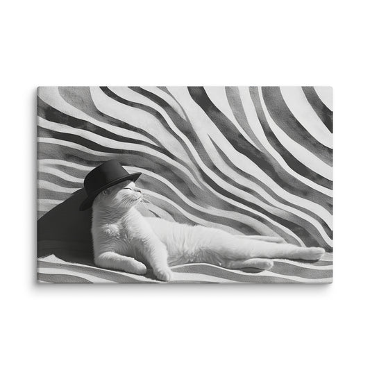 Zen Feline - Canvas Wall Art