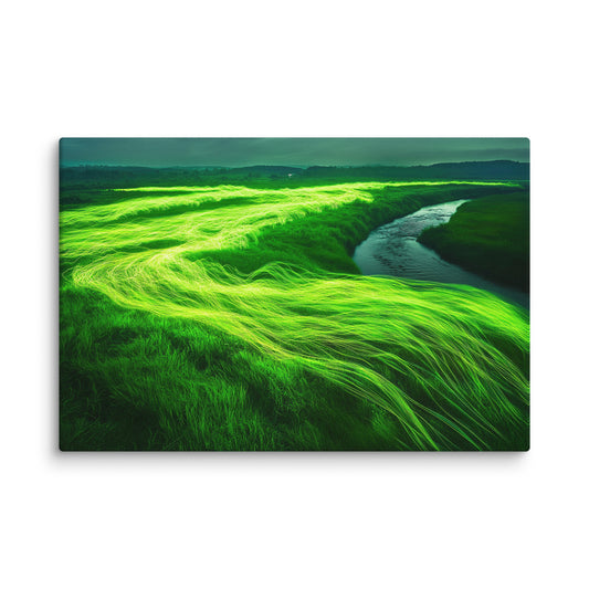 Whispering Meadows - Canvas Wall Art | Abstract, Colorful & Surreal Prints