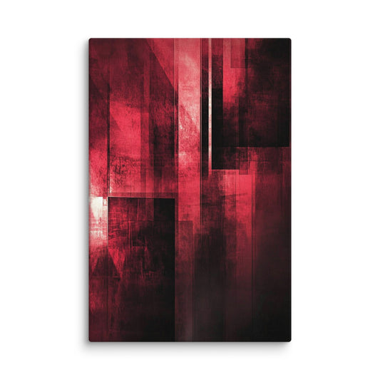 Crimson Geometries 40″×60″