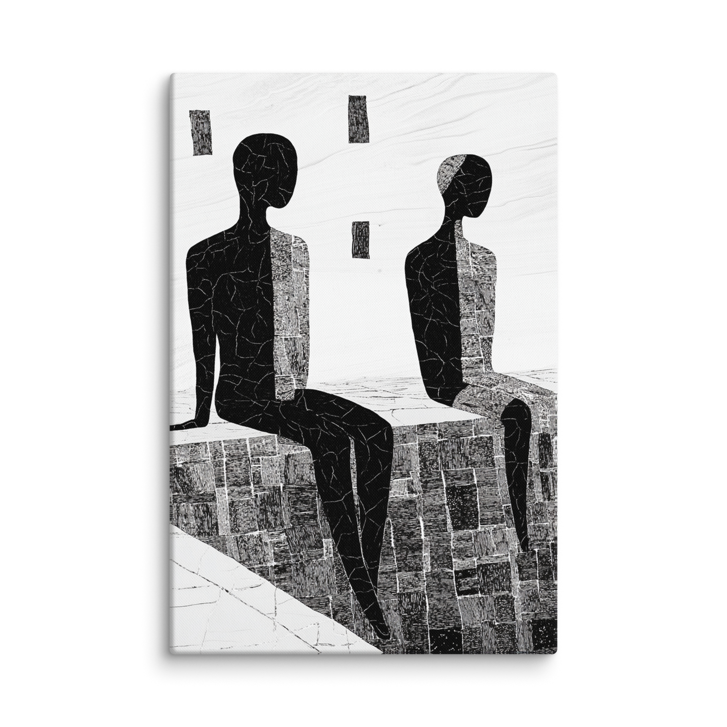 Fractured Bathhouse 40″×60″