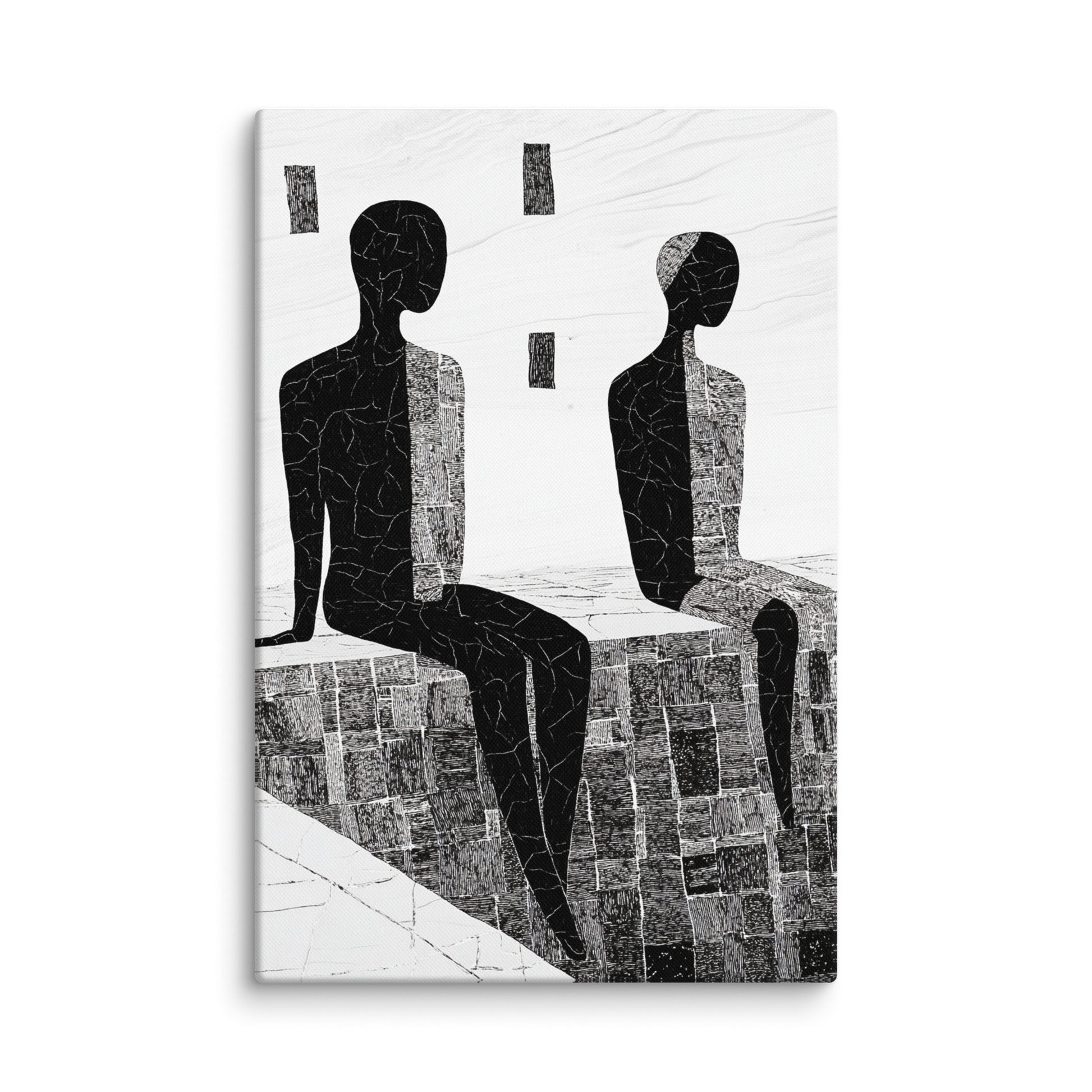 Fractured Bathhouse 40″×60″