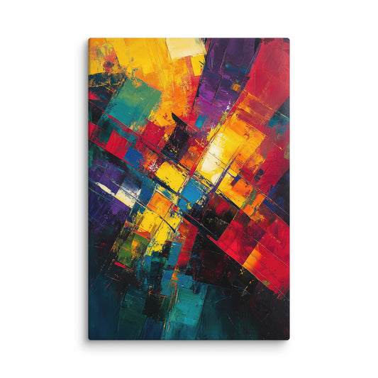 Neon Grid 40″×60″