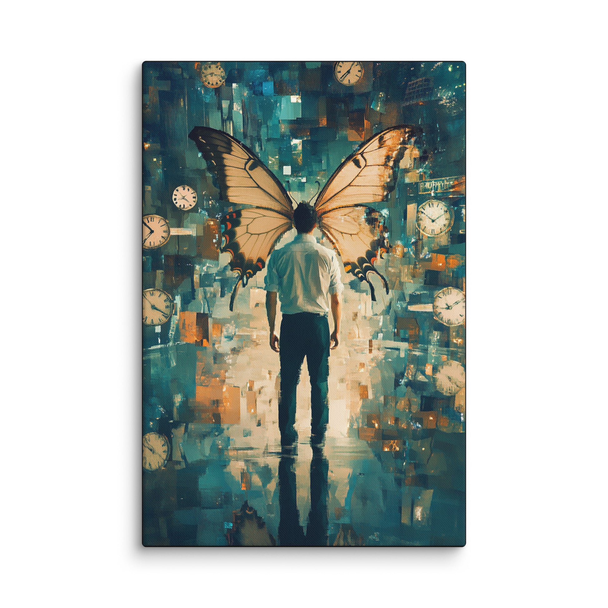 Weight of Time - Canvas Wall Art | Abstract, Colorful & Surreal Prints