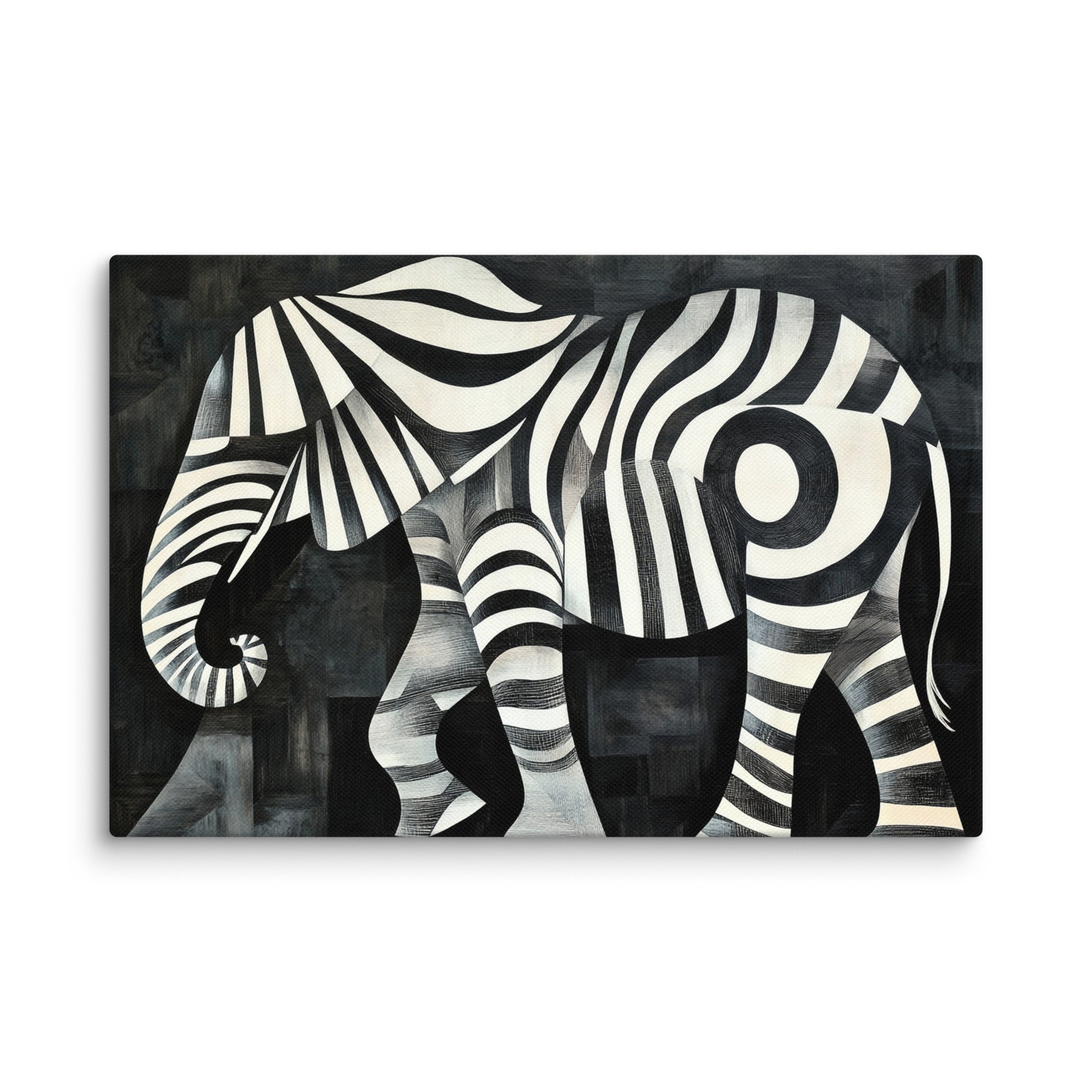 Zebraed Dimensions - Canvas Wall Art