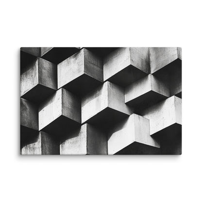 Monochrome Cube 8″×12″