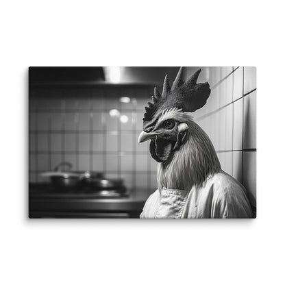 Chef Rooster in the Kitchen 8″×12″