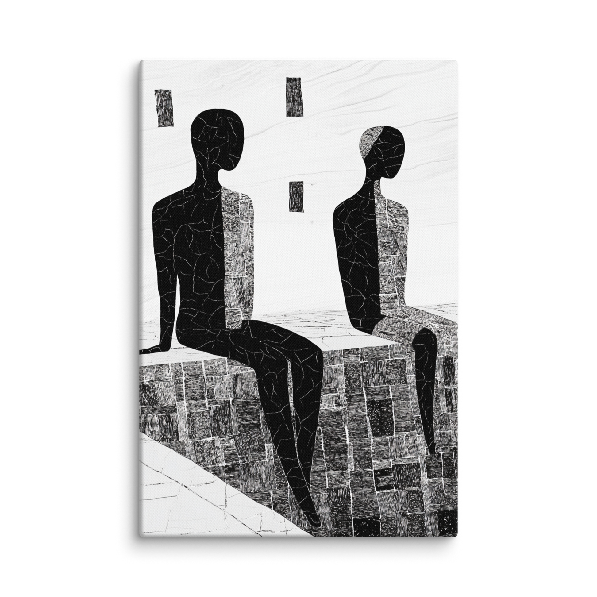 Fractured Bathhouse 8″×12″